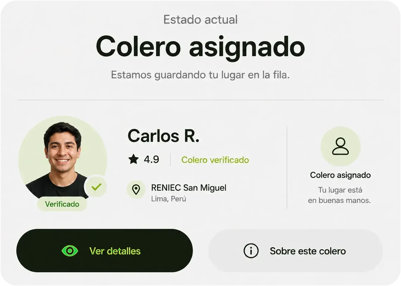 Colero verificado asignado